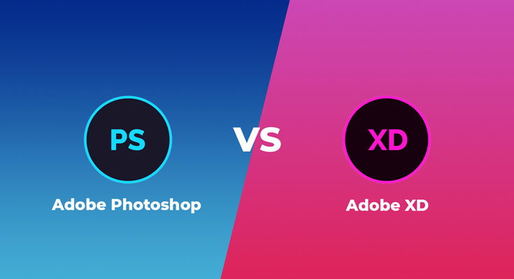 مقایسه Photoshop با Adobe XD برای طراحی UI فتوشاپ یا ایکس دی